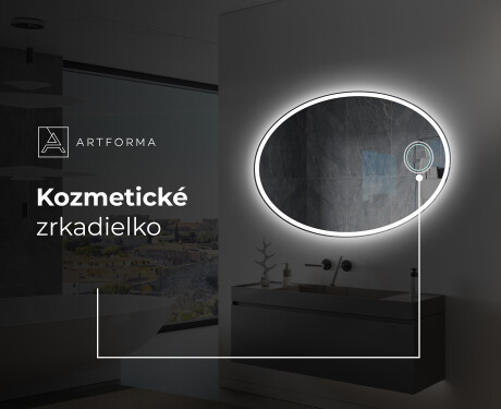 Oválne zrkadla LED do kupelne L227 #5
