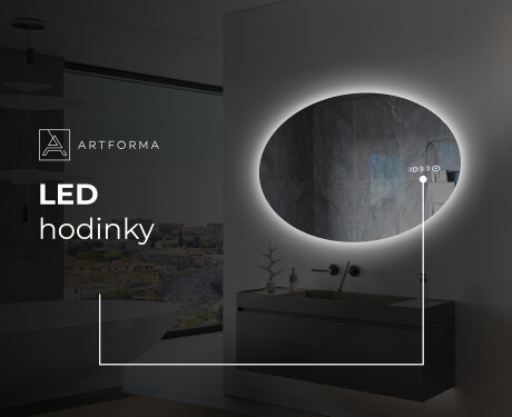 Oválne zrkadla LED do kupelne L227 #8