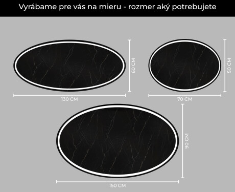 Oválne zrkadla LED do kupelne L228 #5