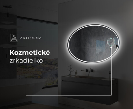 Oválne zrkadla LED do kupelne L228 #5