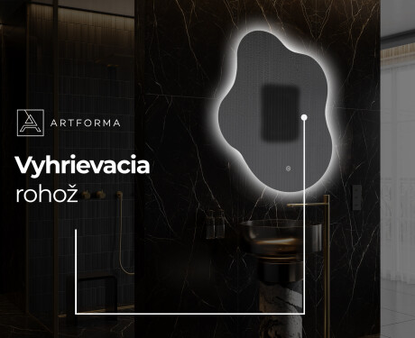 LED zrkadlo s nepravidelnym tvarom do kupelne EM221 #9