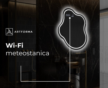 LED zrkadlo s nepravidelnym tvarom do kupelne EM223 #7