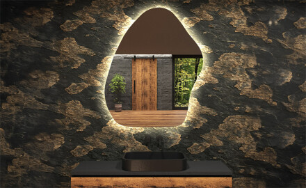 LED zrkadlo s nepravidelnym tvarom do kupelne G221