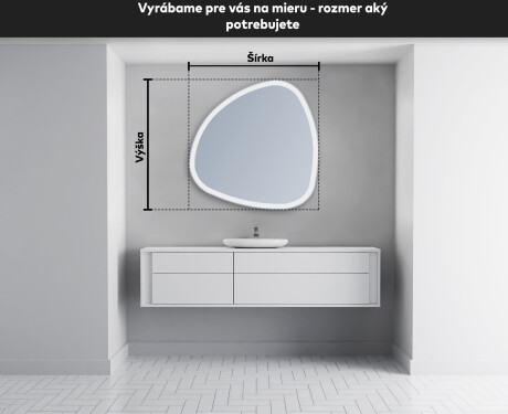 Ozdobne zrkadlo na stenu LED J222 #3