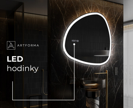 LED zrkadlo s nepravidelnym tvarom do kupelne J222 #7
