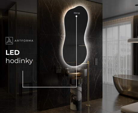 LED zrkadlo s nepravidelnym tvarom do kupelne K221 #7