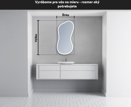 LED zrkadlo s nepravidelnym tvarom do kupelne K222 #4