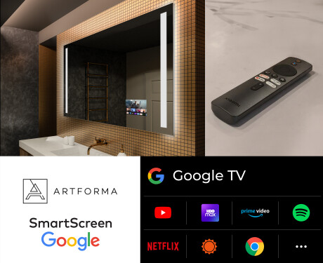 Moderne zrkadlo do kupelne s LED L02 #5