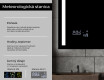 Moderne zrkadlo do kupelne s LED L02 #5