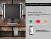 Moderne zrkadlo do kupelne s LED L02 #6
