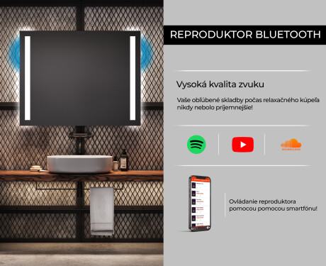 Moderne zrkadlo do kupelne s LED L02 #6