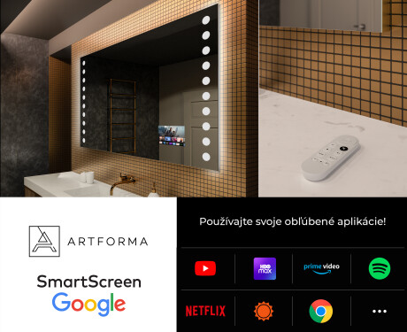 Nástenne zrkadlo do kupelne s osvetlenim LED L06 #4
