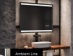 Moderne zrkadlo do kupelne s LED L09 #4