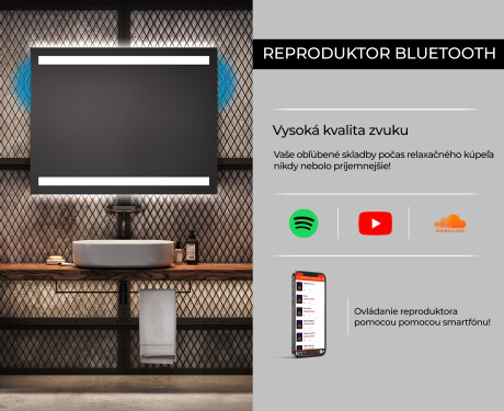 Moderne zrkadlo do kupelne s LED L09 #6