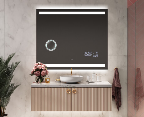 Moderne zrkadlo do kupelne s LED L09 #9