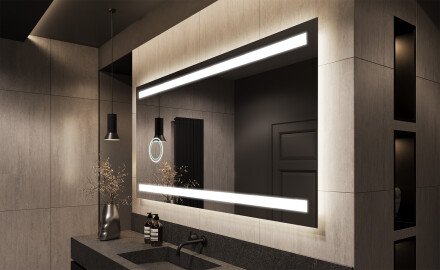Moderne zrkadlo do kupelne s LED L09