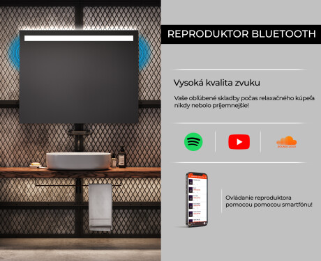 Nástenne zrkadlo do kupelne so svetlom L12 #6