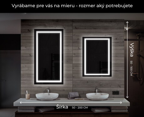 Nástenne zrkadlo do kupelne s osvetlenim LED L15 #7