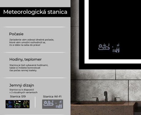 Nástenne zrkadlo do kupelne s osvetlenim LED L15 #5