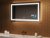 Nástenne zrkadlo do kupelne s osvetlenim LED L15 120x80cm - SmartScreen, DualColor, Vyhrievacia rohož