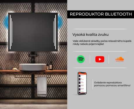 Nástenne zrkadlo do kupelne so svetlom L27 #6