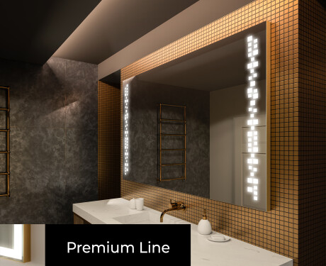 Nástenne zrkadlo do kupelne s osvetlenim LED L38 #3