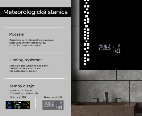 Nástenne zrkadlo do kupelne s osvetlenim LED L38 #5