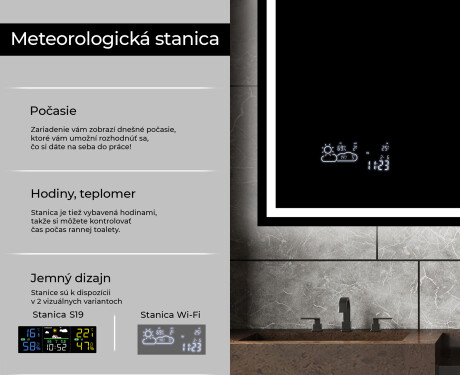 Nástenne zrkadlo do kupelne s osvetlenim LED L49 #5