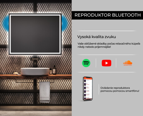 Nástenne zrkadlo do kupelne s osvetlenim LED L49 #6