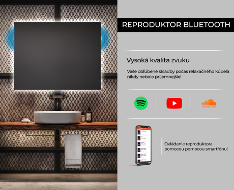 Moderne zrkadlo do kupelne s LED L58 #5