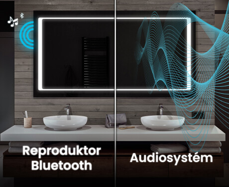 Nástenne zrkadlo do kupelne s osvetlenim LED L61 #5
