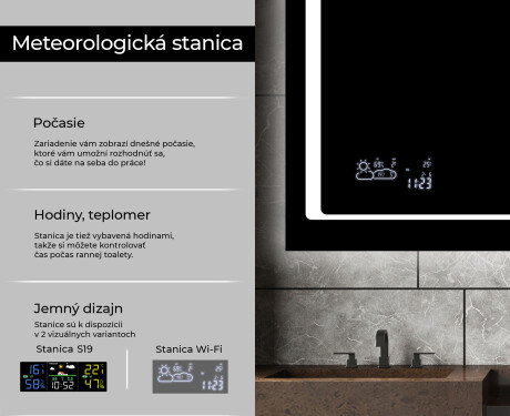Nástenne zrkadlo do kupelne s osvetlenim LED L61 #5