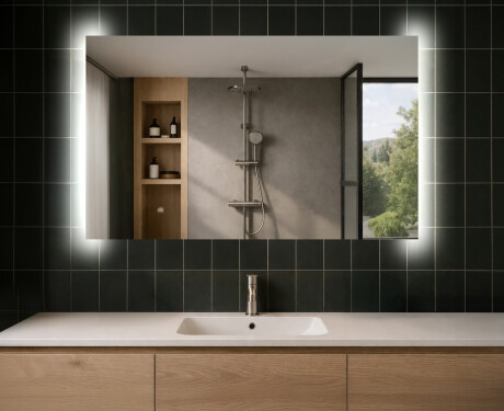 Moderne zrkadlo do kupelne s LED L62