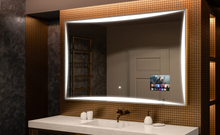 Moderne zrkadlo do kupelne s LED L77