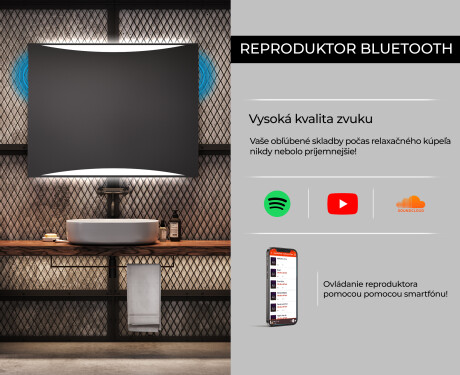 Nástenne zrkadlo do kupelne so svetlom L78 #6