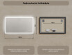 Nástenne zrkadlo do kupelne s osvetlenim LED 120x70cm so studenou farbou LED 7000K, teplou farbou 3000K alebo neutrálnou farbou 4500K #7