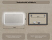 Nástenne zrkadlo do kupelne s osvetlenim LED 120x70cm so studenou farbou LED 7000K, teplou farbou 3000K alebo neutrálnou farbou 4500K #7