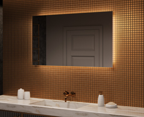 Nástenne zrkadlo do kupelne s osvetlenim LED 120x70cm so studenou farbou LED 7000K, teplou farbou 3000K alebo neutrálnou farbou 4500K