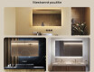 Nástenne zrkadlo do kupelne s osvetlenim LED 120x70cm so studenou farbou LED 7000K, teplou farbou 3000K alebo neutrálnou farbou 4500K #2