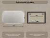 Nástenne zrkadlo do kupelne s osvetlenim LED 120x70cm so studenou farbou LED 7000K, teplou farbou 3000K alebo neutrálnou farbou 4500K #7