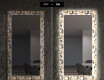 Dekoratívne zrkadlo s LED podsvietením do obývacej izby - Donuts #7