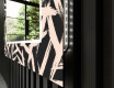 Dekoratívne zrkadlo s LED podsvietením do obývacej izby - Lines #11