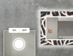 Dekoratívne zrkadlo s LED podsvietením do obývacej izby - Lines #4