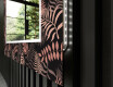 Moderne ozdobné zrkadlo LED do obývačky - Jungle #11