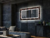 Dekoratívne zrkadlo s LED podsvietením do obývacej izby - Jungle #2