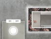 Moderne ozdobné zrkadlo LED do obývačky - Jungle #4