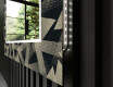 Ozdobne podsvietene zrkadlo do obývačky - Dotted Triangles #11