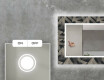 Dekoratívne zrkadlo s LED podsvietením do obývacej izby - Dotted Triangles #4