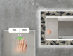 Dekoratívne zrkadlo s LED podsvietením do obývacej izby - Dotted Triangles #5
