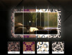 Dekoratívne zrkadlo s LED podsvietením do obývacej izby - Dotted Triangles #6